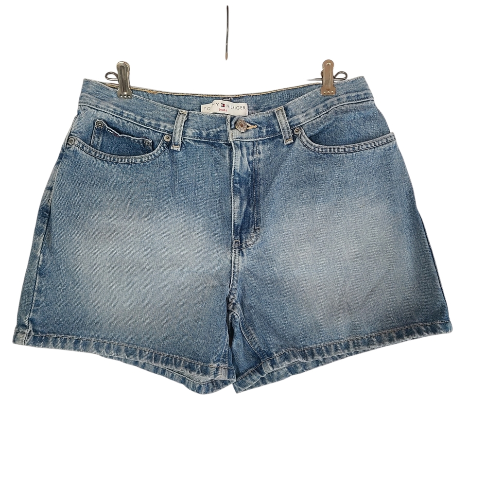 Tommy Hilfiger Y2K Boyfriend Denim Shorts LT Indigo Size 10